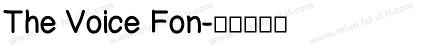 The Voice Fon字体转换